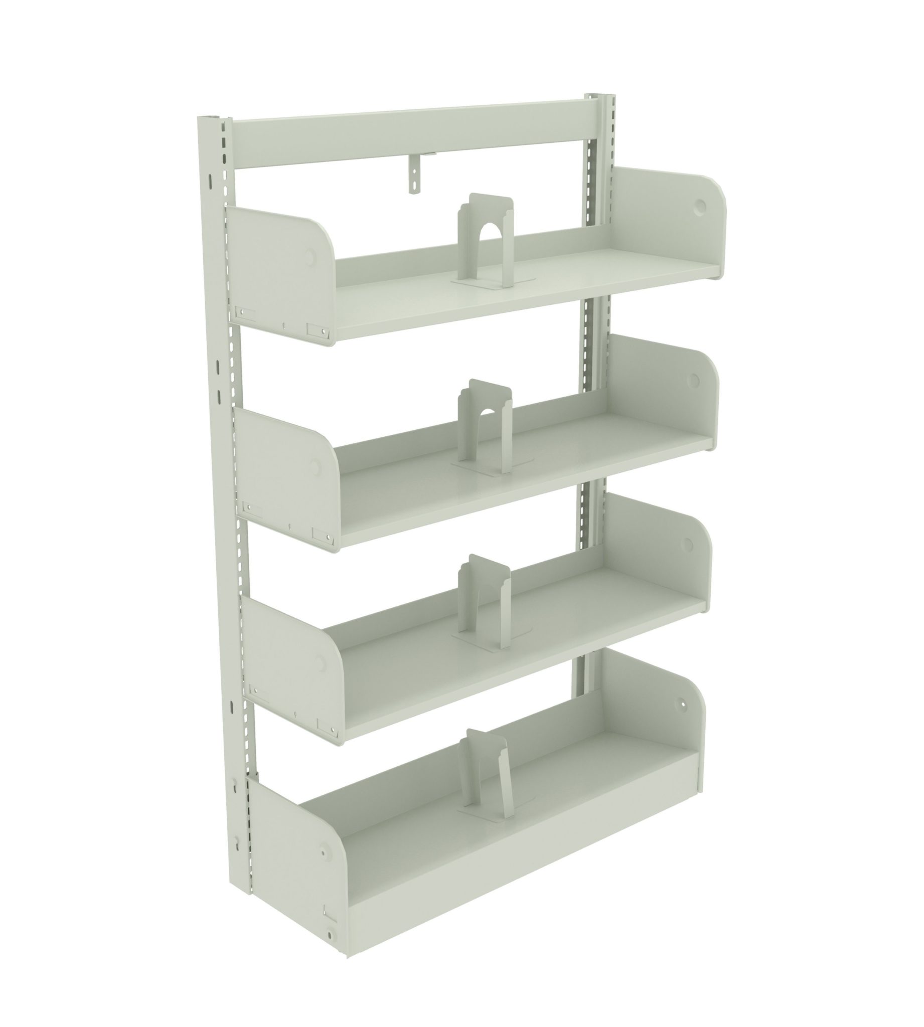 Flat Shelves – 4 rows with sloping base shelf – LFI Education